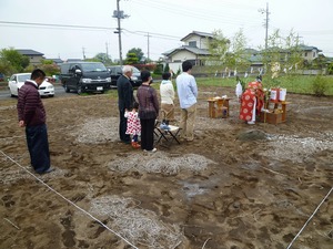 東海村　地鎮祭　新築