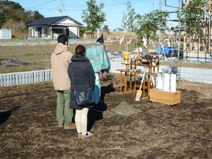 那珂湊の家地鎮祭。茨城県でおすすめの平屋を建てるなら鈴木建装