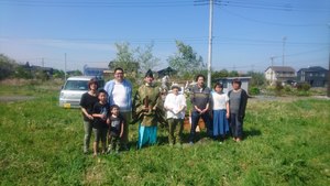 気持ちいい青空の中　快適自然素材の家　地鎮祭を行いました。茨城県ひたちなか市でオシャレな注文住宅を建てるなら鈴木建装